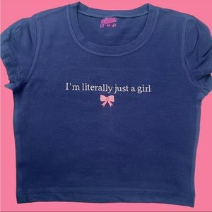 Baby tee graphic top